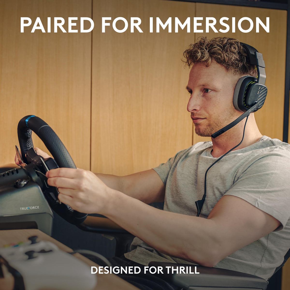 Force Feedback Racing Wheel, Pedals & Gaming Headset Bundle