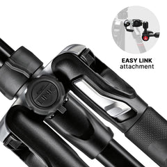 Compact Aluminum Camera Tripod with Fluid Head
