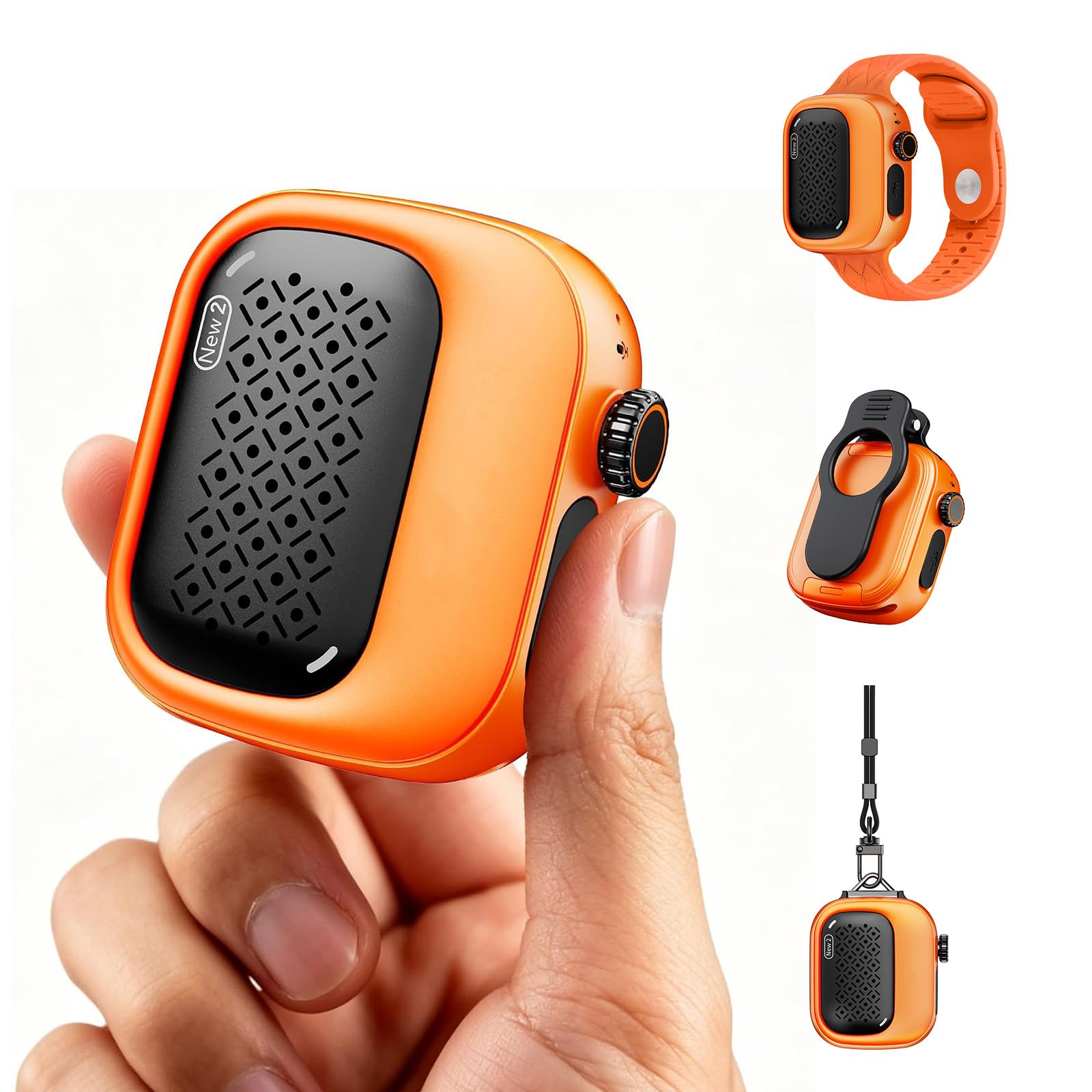 SBUSFGTMini Clip-On Wearable Bluetooth Speaker Wearable Bluetooth Speaker, 43g Mini Clip-On Bluetooth Speaker, 3 Wearable Ways, Ultra-Light, Dustproof for Hiking, Swimming, Shower, Outdoor Activities