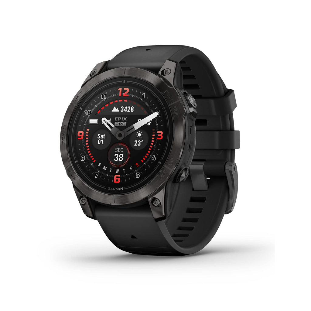 Premium GPS Smartwatch with AMOLED Display, Sapphire & Built-In Flashlight