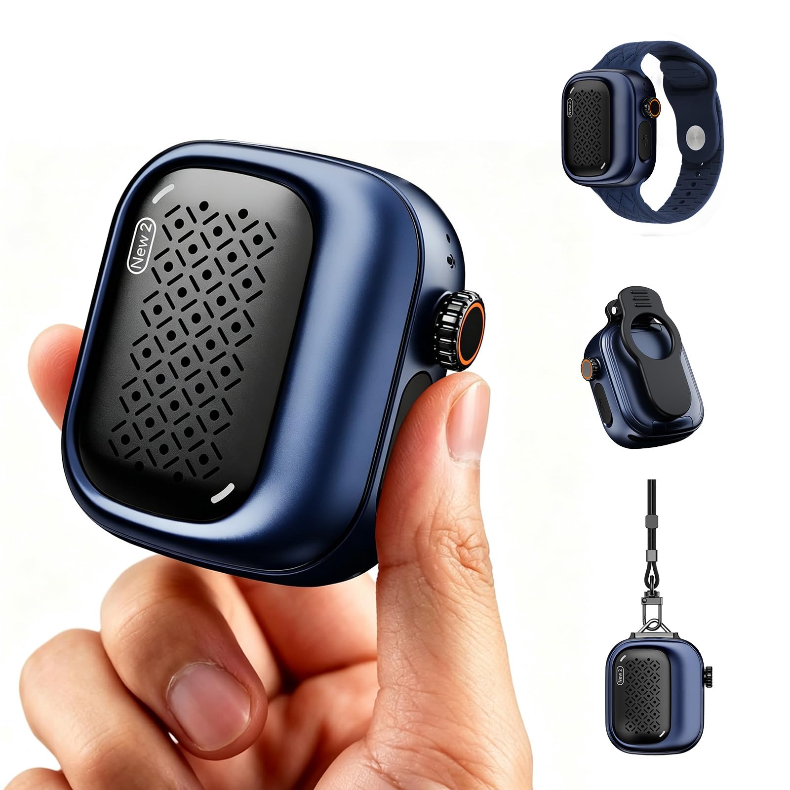 SBUSFGTMini Clip-On Wearable Bluetooth Speaker Wearable Bluetooth Speaker, 43g Mini Clip-On Bluetooth Speaker, 3 Wearable Ways, Ultra-Light, Dustproof for Hiking, Swimming, Shower, Outdoor Activities