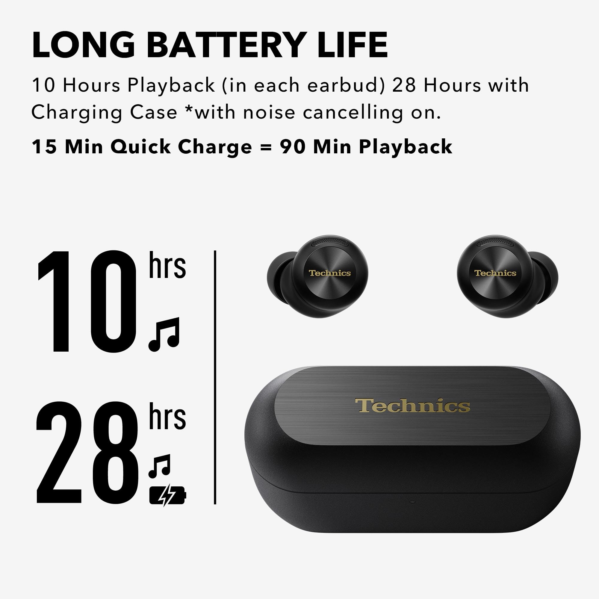 Hi-Fi Wireless Earbuds with Dolby Atmos & Adaptive Noise Cancelling