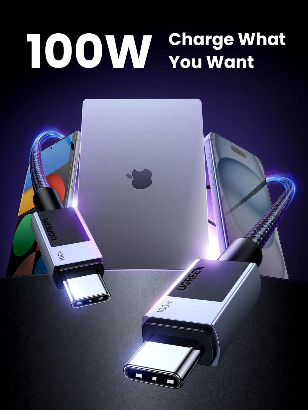 160W USB-C Fast Charger with 100W USB-C Cable