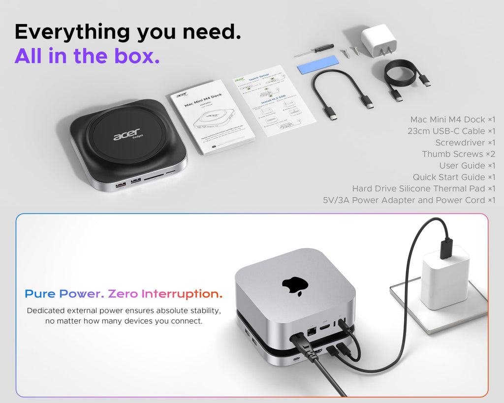 acer Mac mini M4 Docking Station Series
