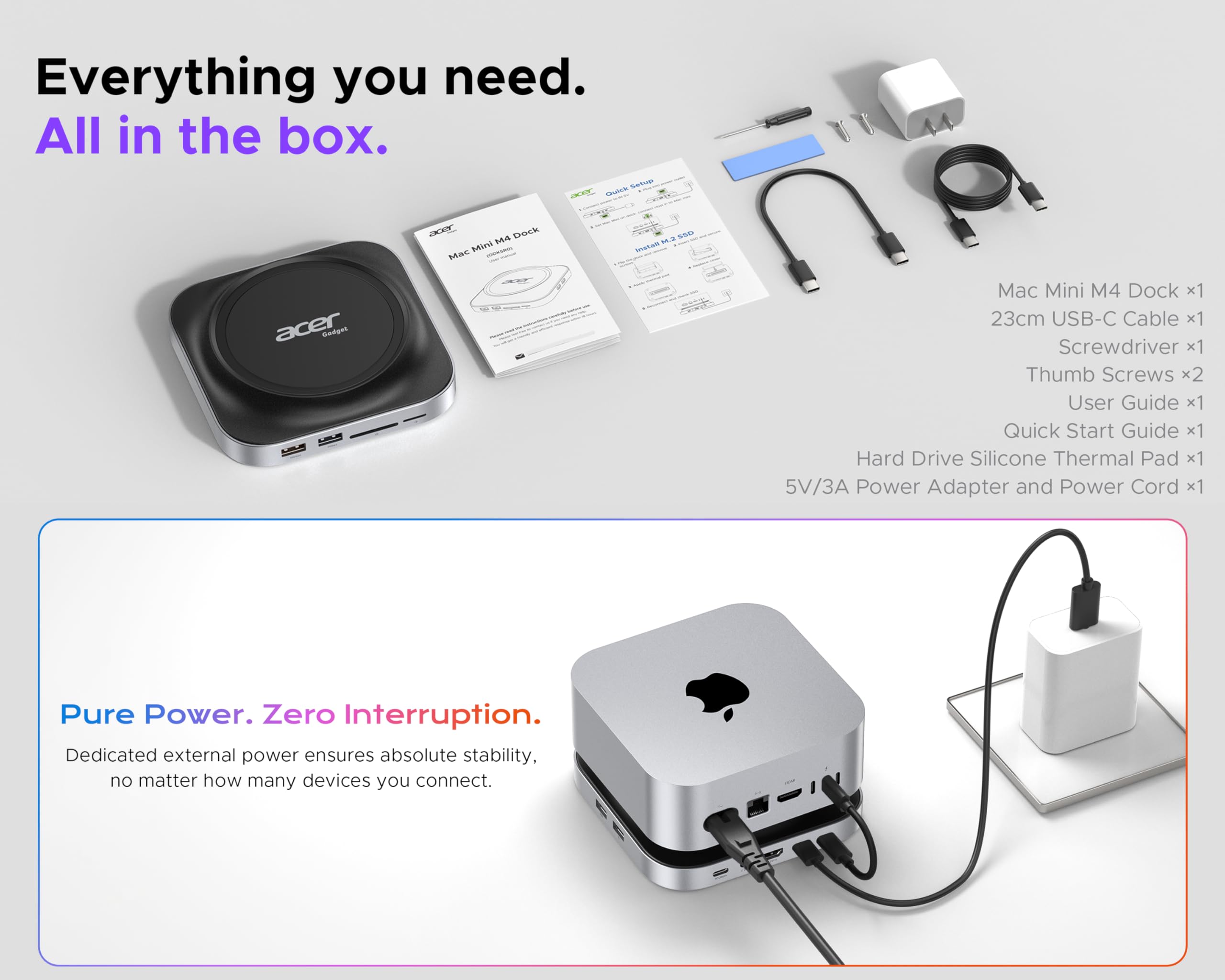 acer Mac mini M4 Docking Station Series