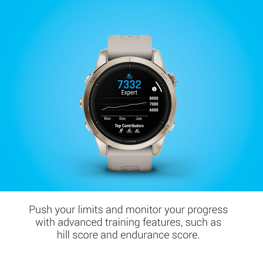 Premium GPS Smartwatch with AMOLED Display, Sapphire & Built-In Flashlight