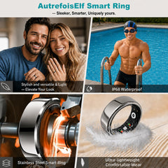 Smart Health Fitness Ring with Sleep & Activity Tracking