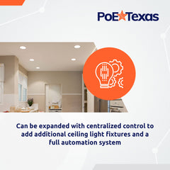 PoE Texas Managed LED Lighting - Single/Double Room Kit