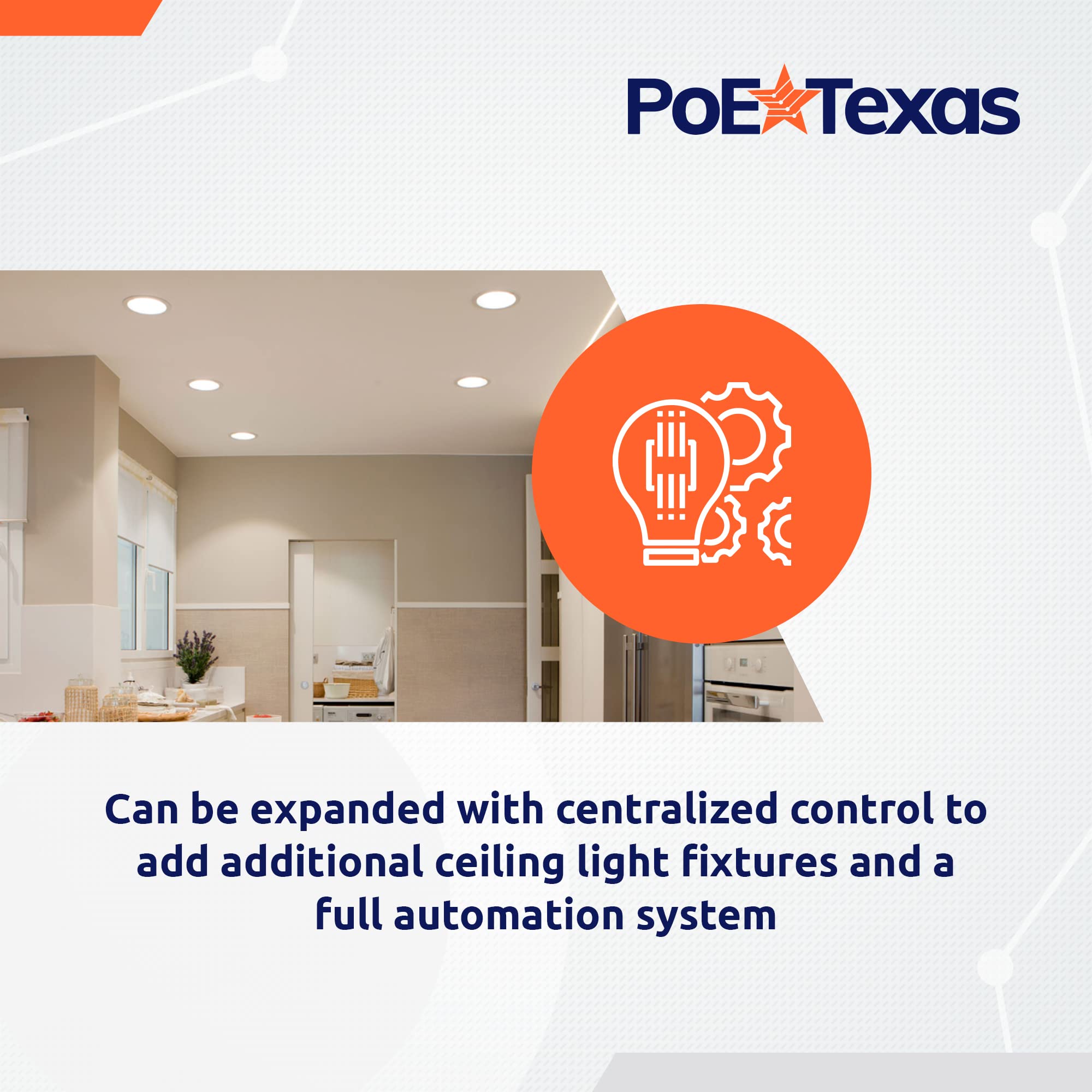 PoE Texas Managed LED Lighting - Single/Double Room Kit