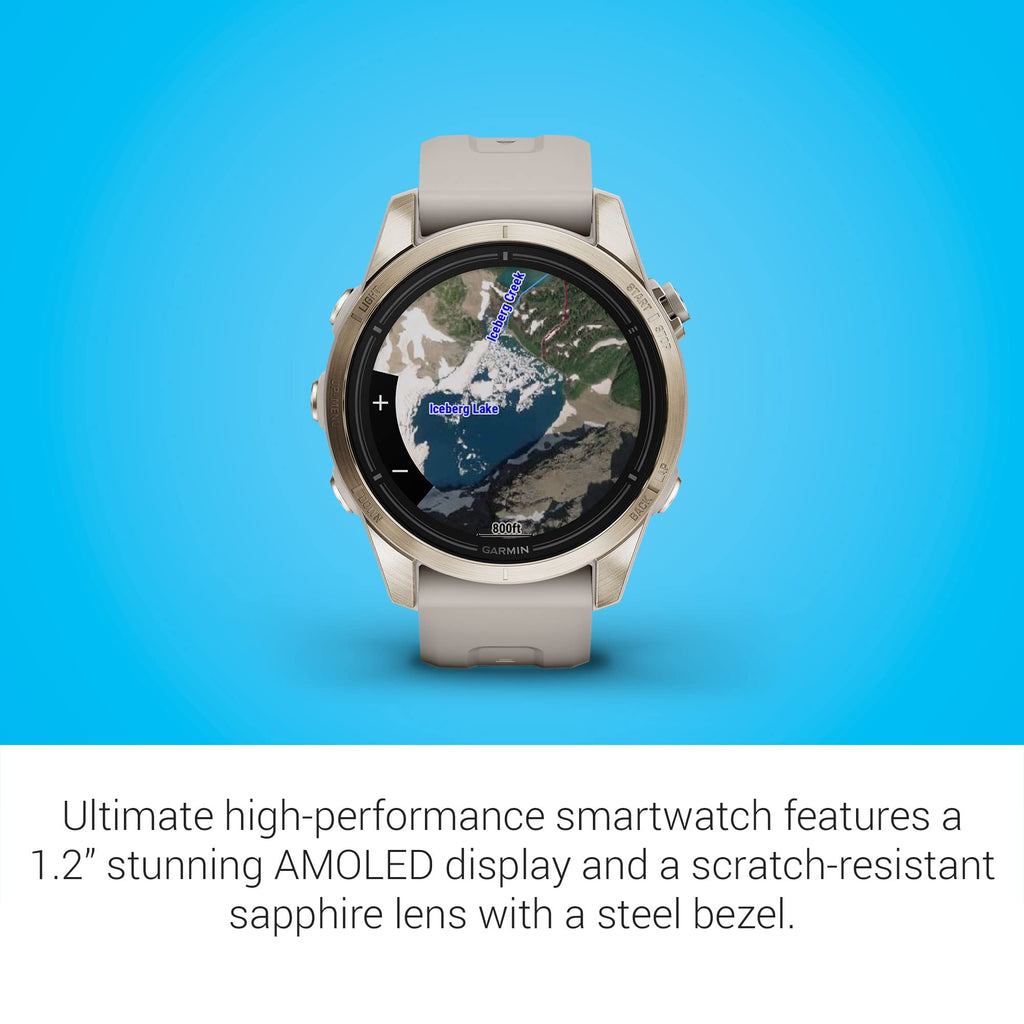 Premium GPS Smartwatch with AMOLED Display, Sapphire & Built-In Flashlight