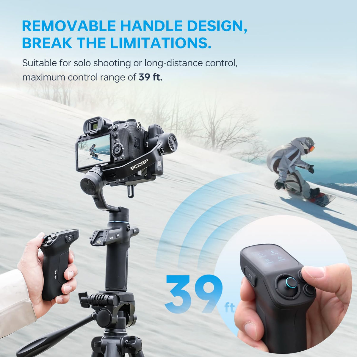 3-Axis AI Camera Gimbal Stabilizer