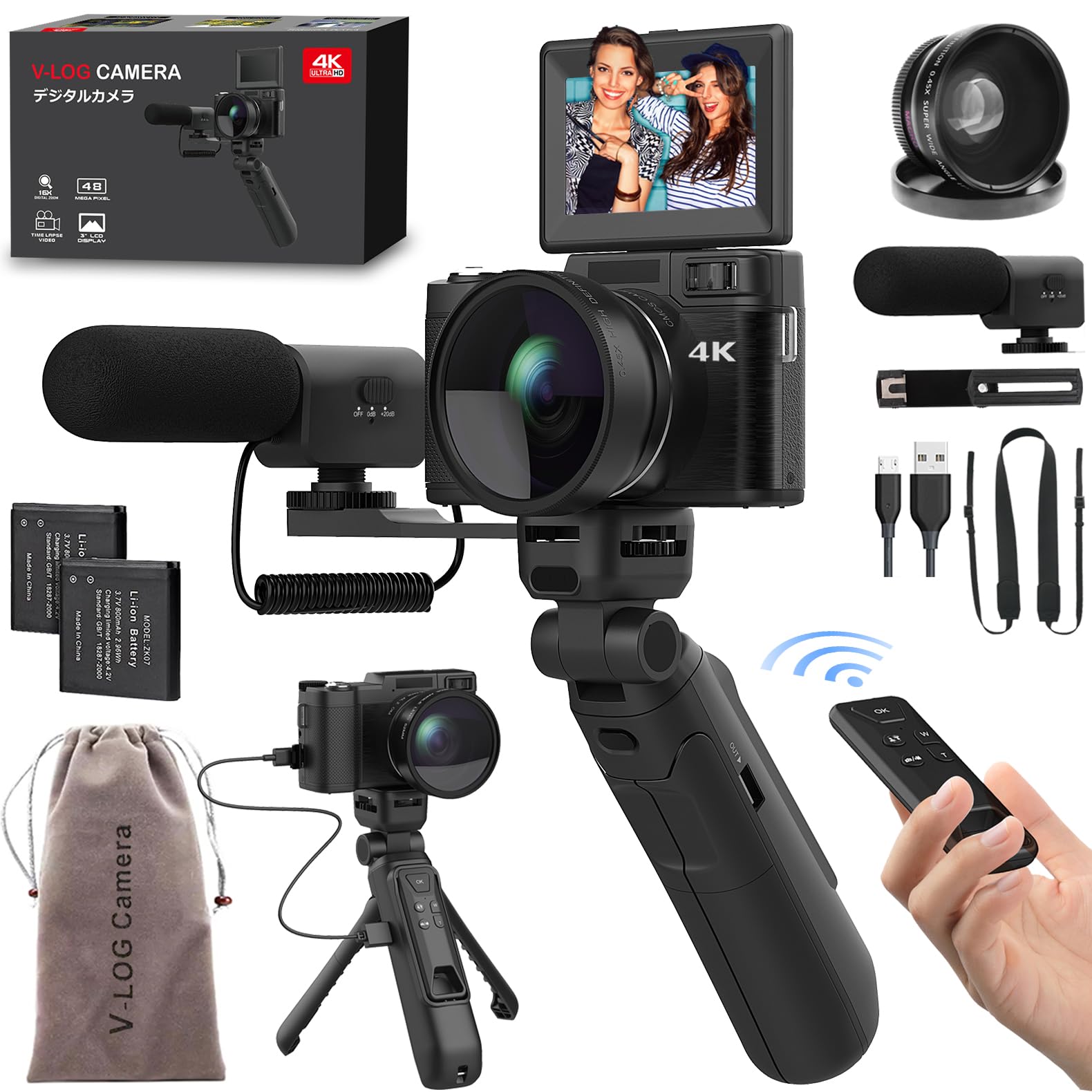 4K Vlogging Camera Creator Kit