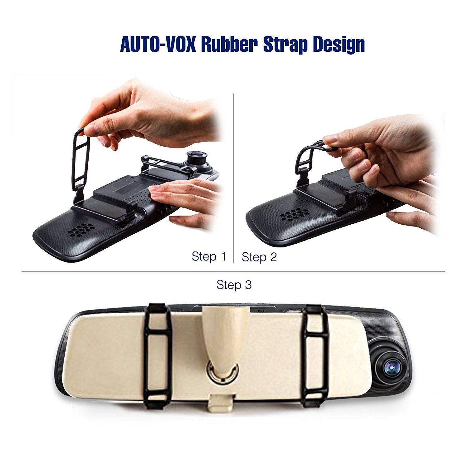 Dual Dash Cam with Backup Camera