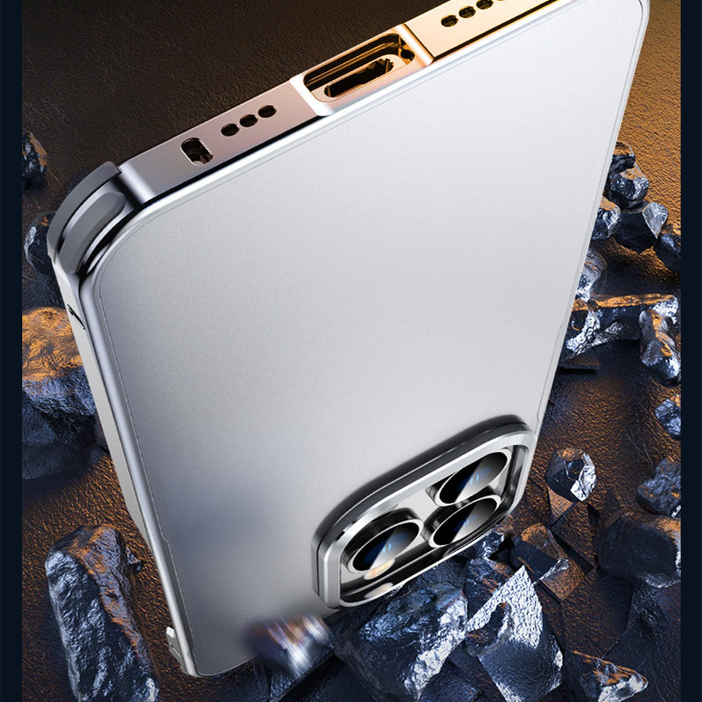 Ultra-Thin Metal Shockproof Case for iPhone 15 Series