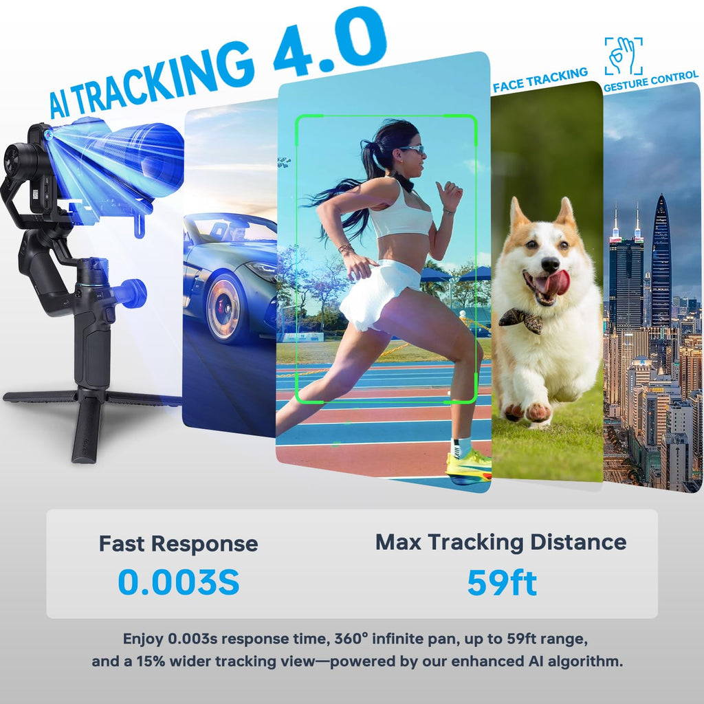 3-Axis AI Camera Gimbal Stabilizer