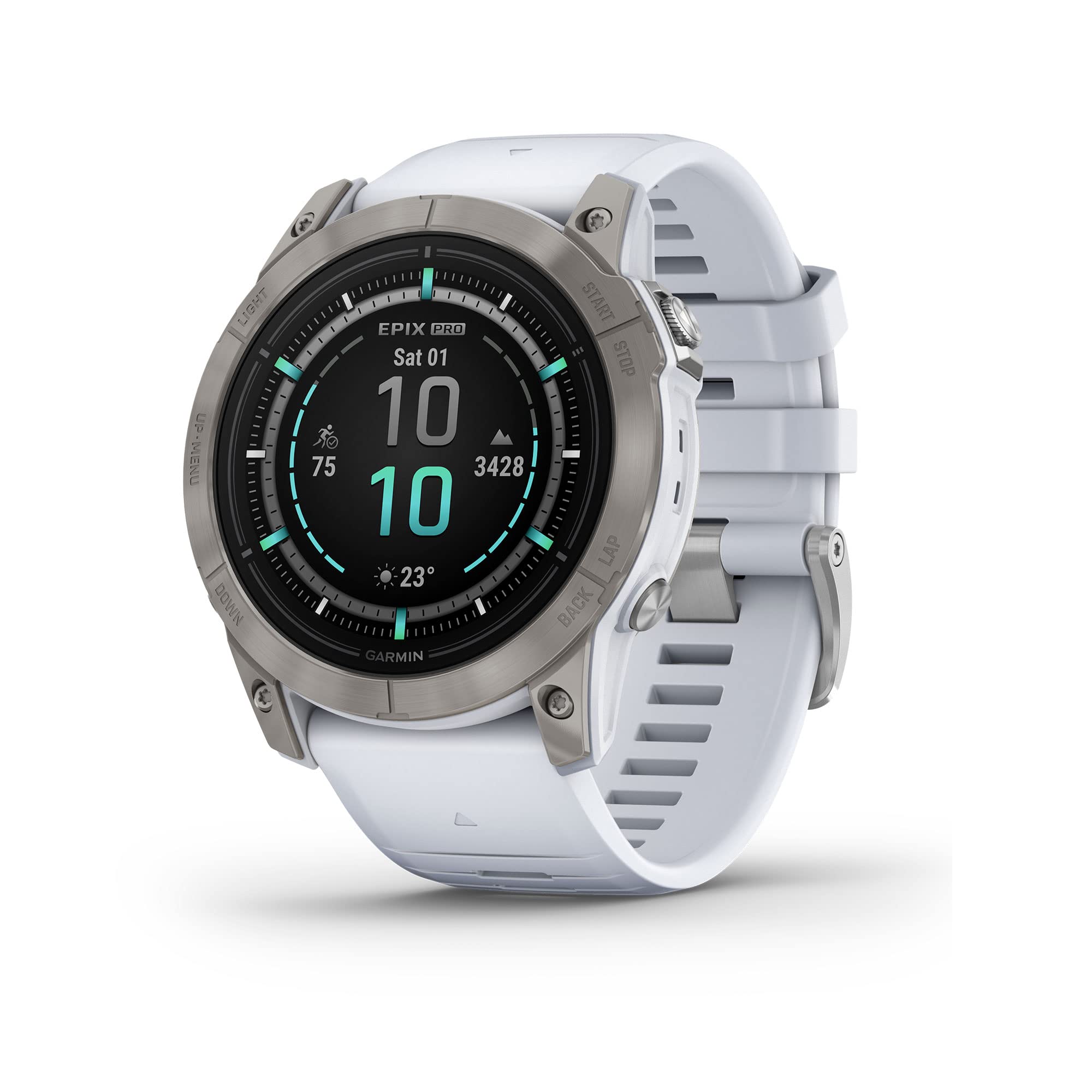 Premium GPS Smartwatch with AMOLED Display, Sapphire & Built-In Flashlight