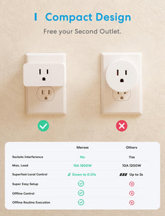 Wi-Fi Smart Plug 4-Pack with App & Voice Control
