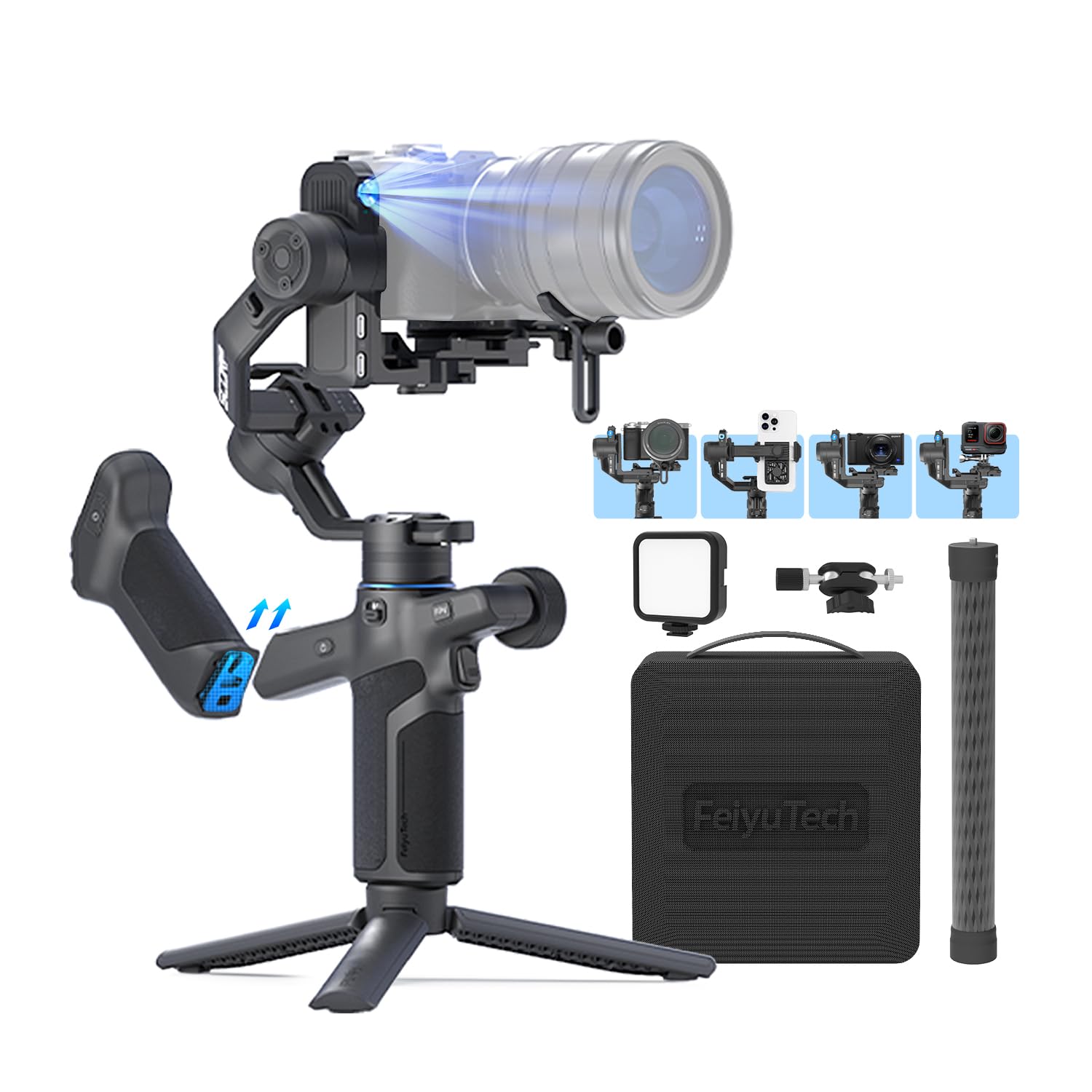 3-Axis AI Camera Gimbal Stabilizer