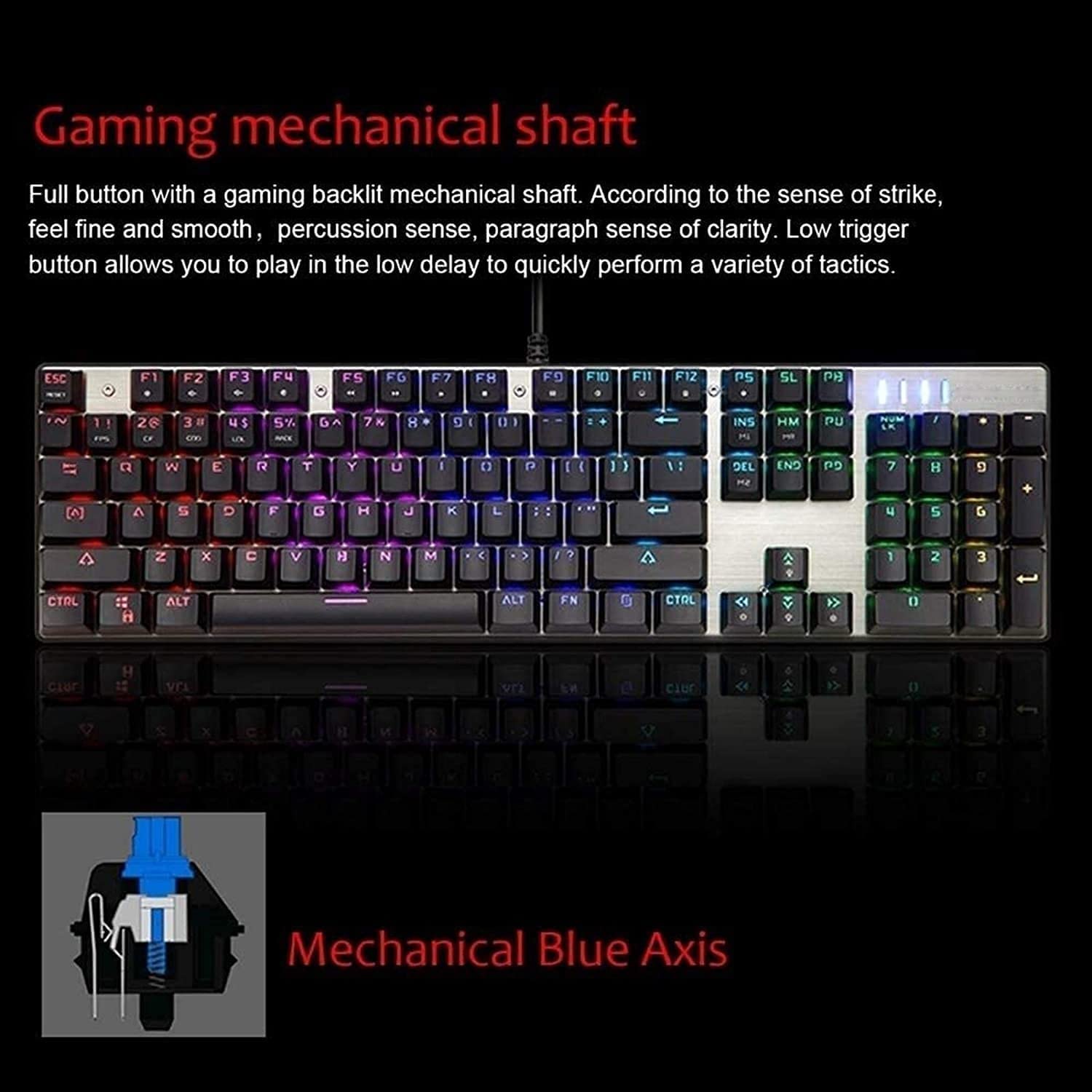 Wired Mechanical Gaming Keyboard & Mouse Combo