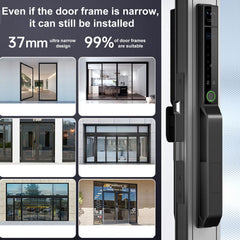 Wi-Fi Smart Keyless Fingerprint Door Lock with Handle