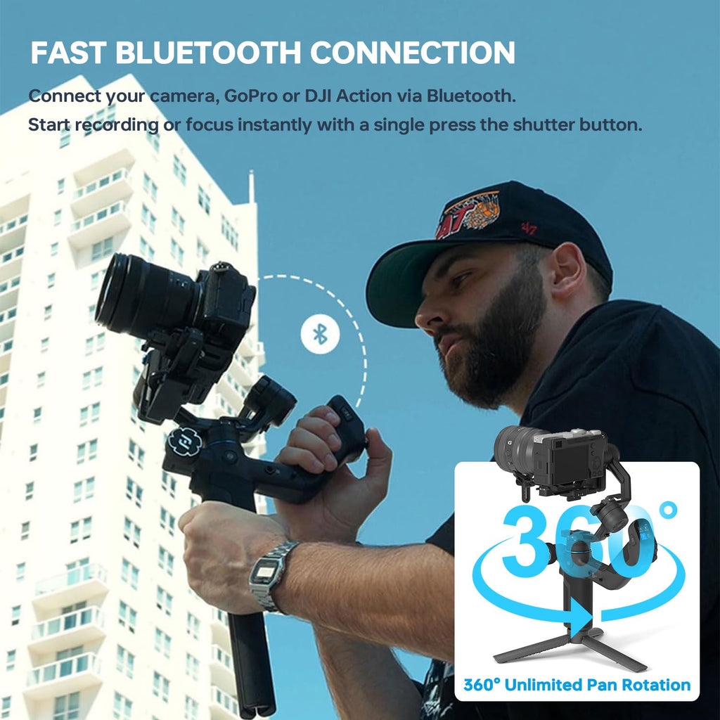 3-Axis AI Camera Gimbal Stabilizer