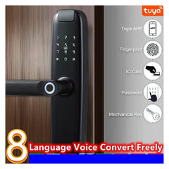Wi-Fi Smart Fingerprint Door Lock with App, Keypad & RFID Access