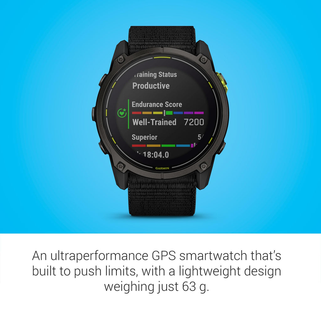 Solar GPS Smartwatch with Sapphire, Built-In Flashlight & Ultra-Long Battery