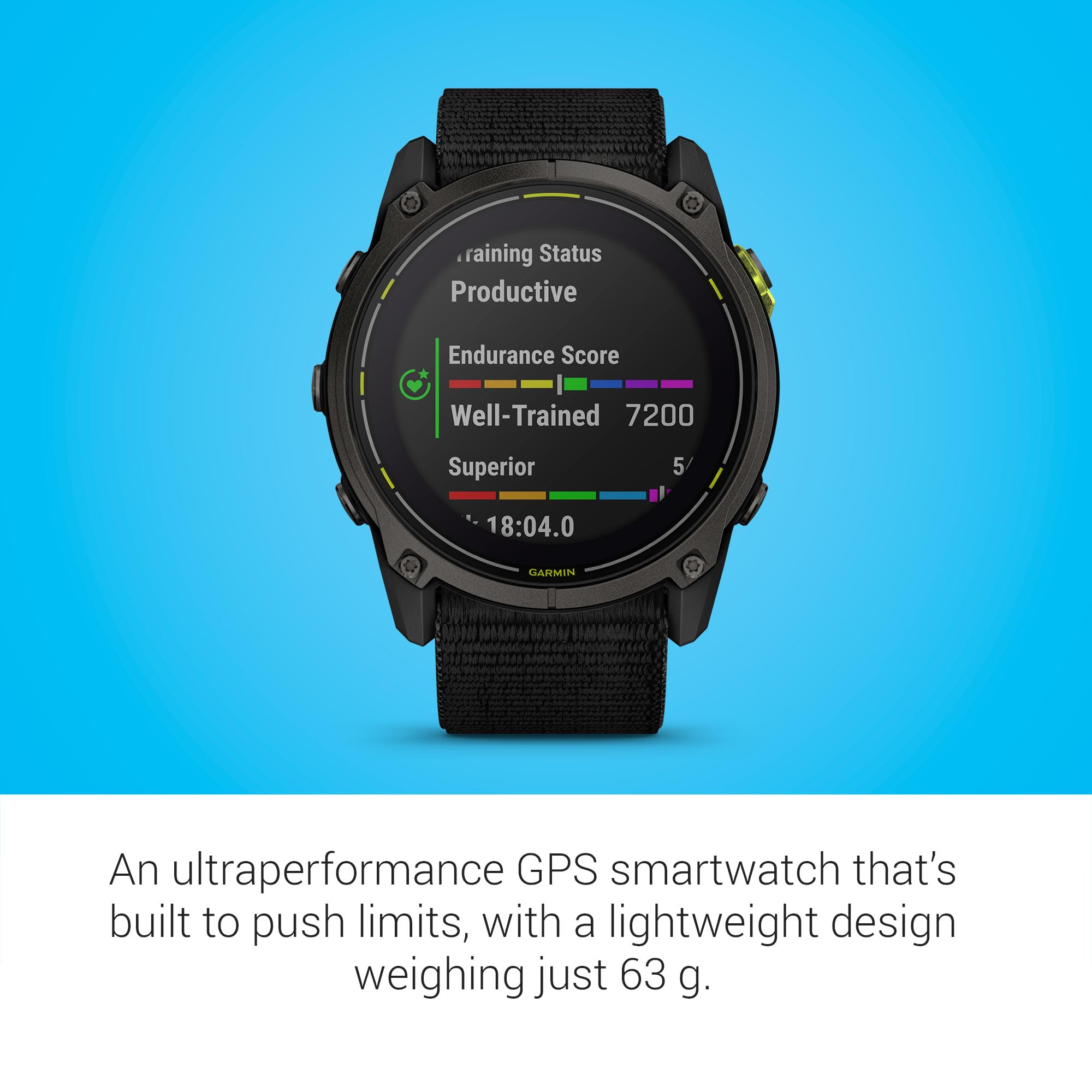 Solar GPS Smartwatch with Sapphire, Built-In Flashlight & Ultra-Long Battery