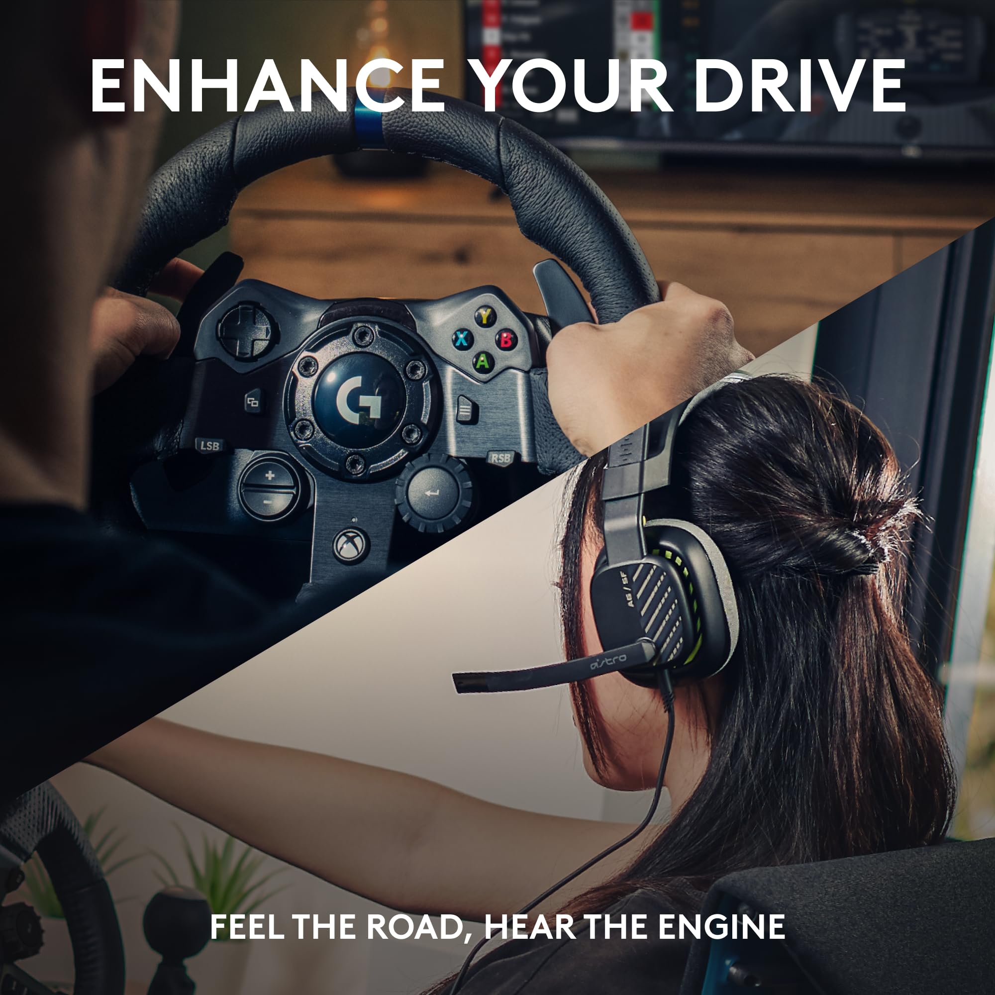 Force Feedback Racing Wheel, Pedals & Gaming Headset Bundle