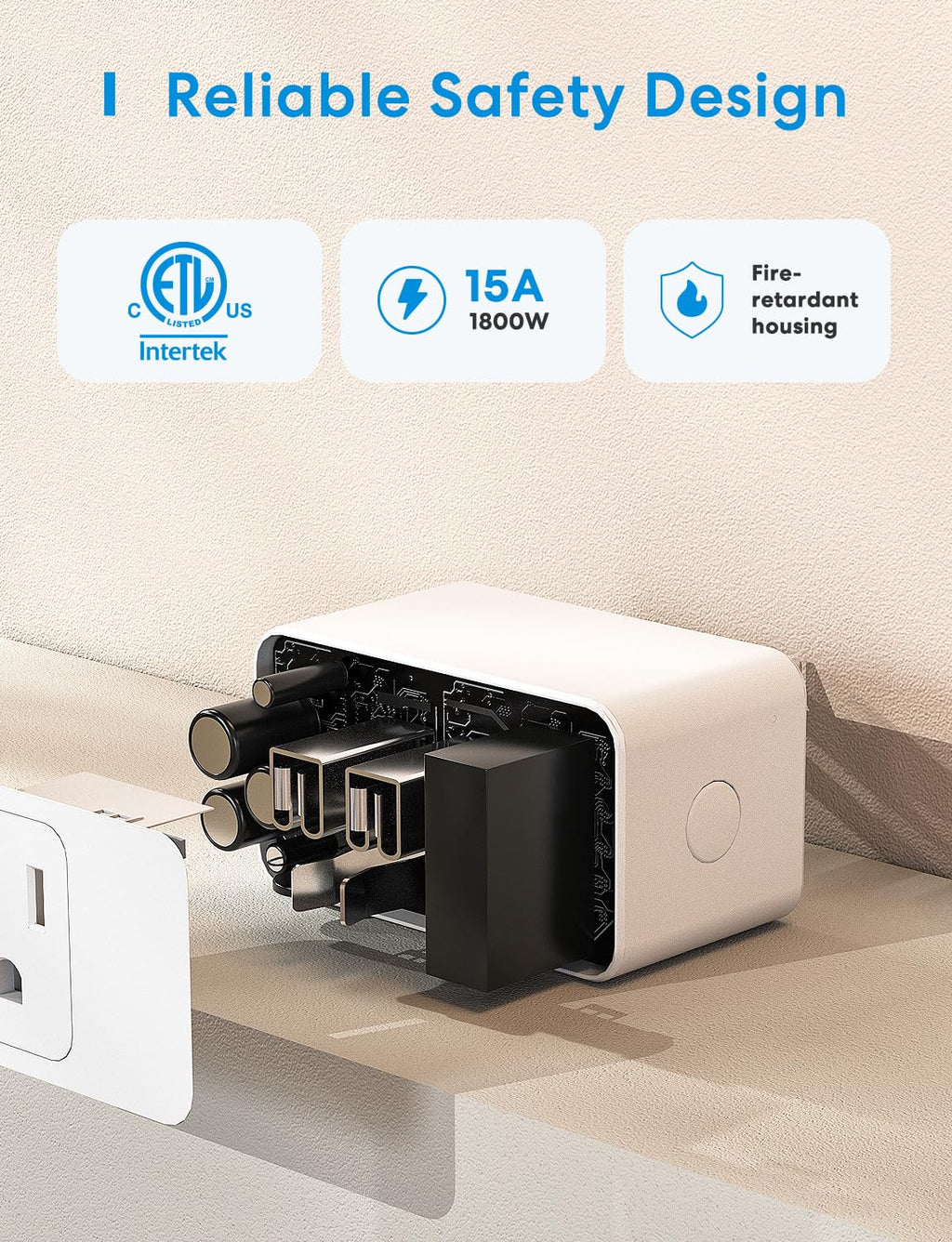 Wi-Fi Smart Plug 4-Pack with App & Voice Control