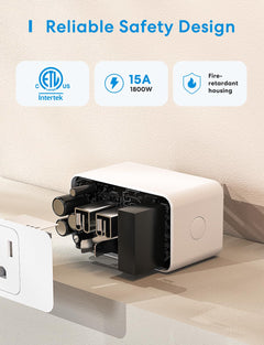 Wi-Fi Smart Plug 4-Pack with App & Voice Control