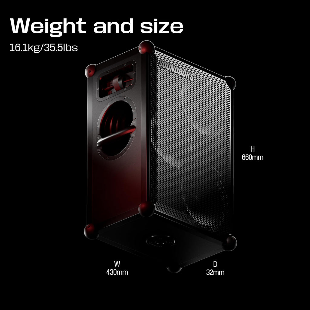 126dB Portable Bluetooth Party Speaker with USB-C Charging & 40-Hour Battery